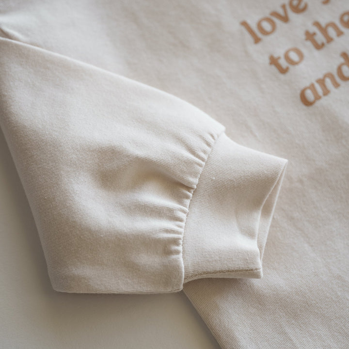 Love You To The Moon And Back - Organic Longsleeve - shopatlasgrey