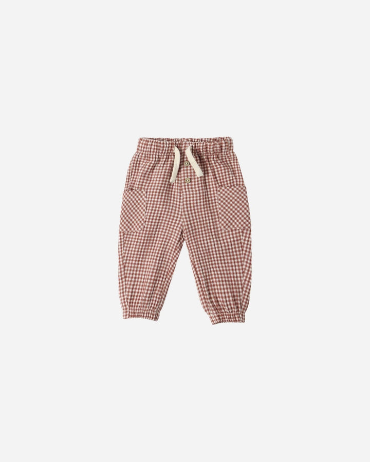 Luca Pant || Red Gingham - shopatlasgrey