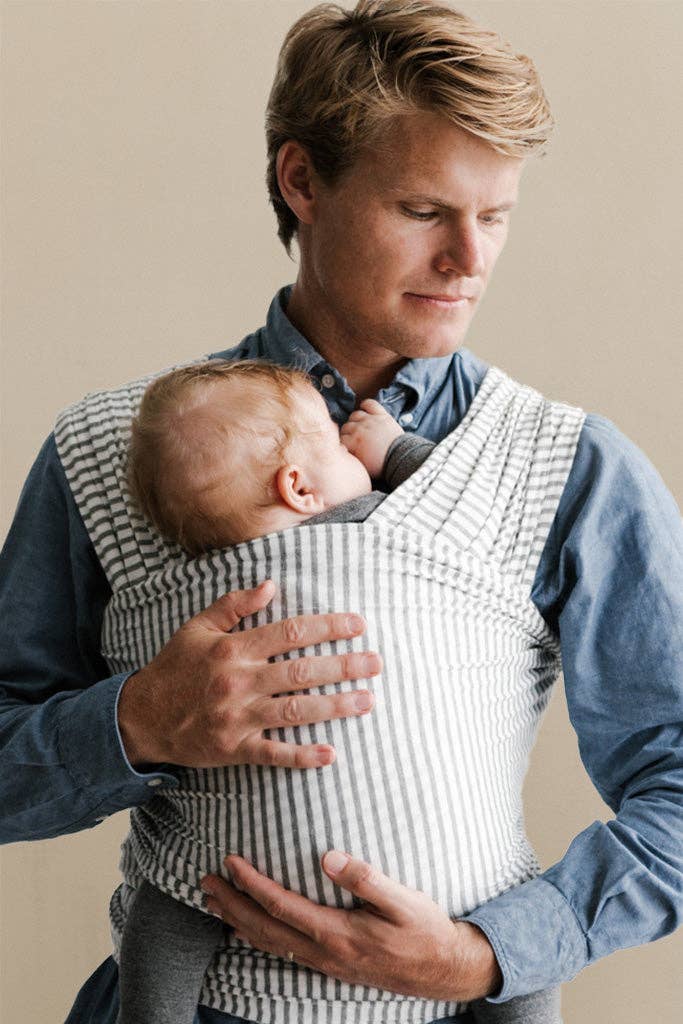 Natural + Grey Stripe Wrap - shopatlasgrey