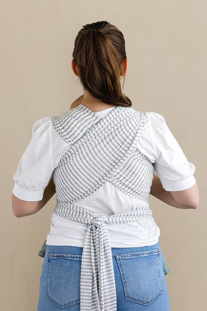 Natural + Grey Stripe Wrap - shopatlasgrey