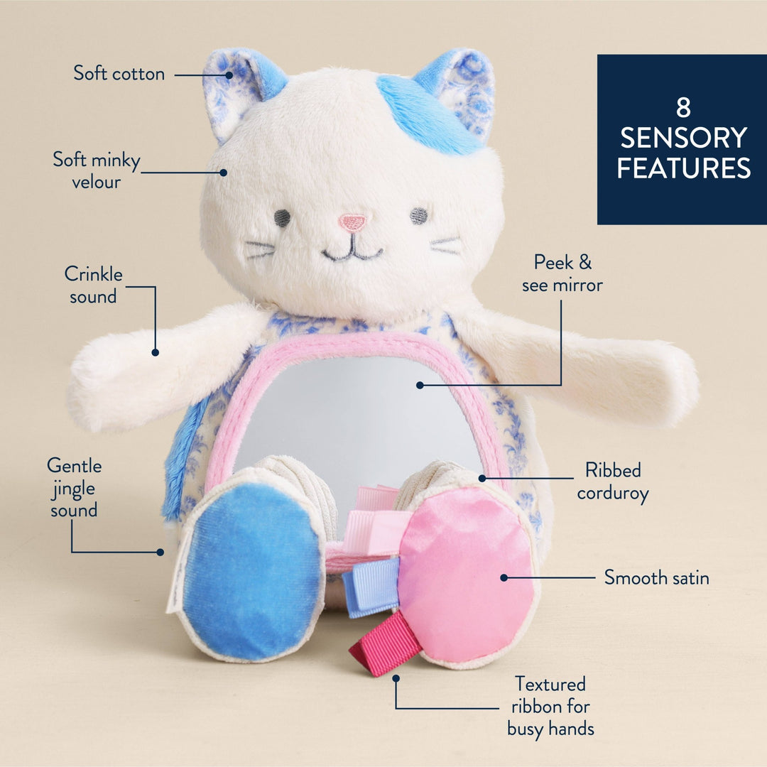 *NEW* Itzy Bitzy Mirror™ Sensory Tummy Time Mirror - Kitty - shopatlasgrey