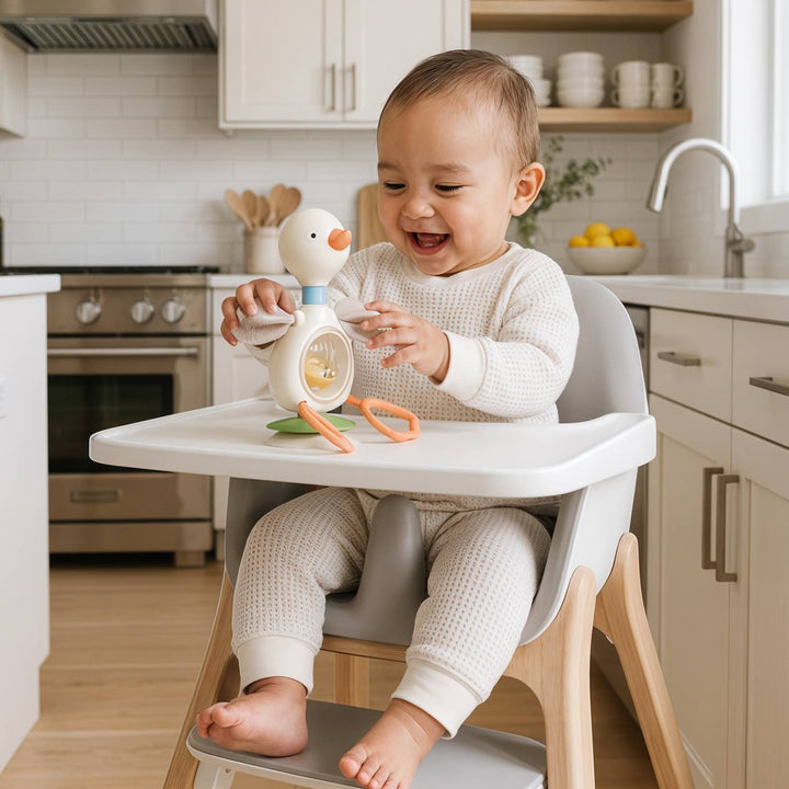 *NEW* Itzy Twist & Bop™ - High Chair Sensory Toy Goose - shopatlasgrey