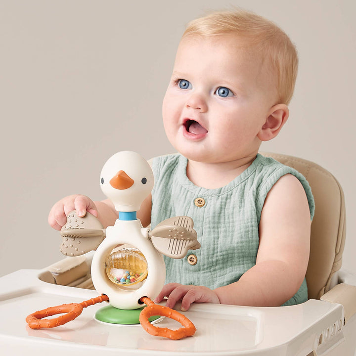 *NEW* Itzy Twist & Bop™ - High Chair Sensory Toy Goose - shopatlasgrey