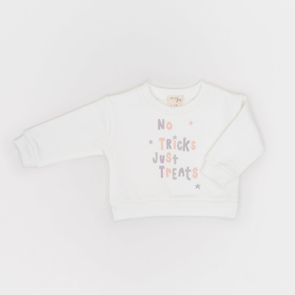 No Tricks Just Treats Crewneck - shopatlasgrey