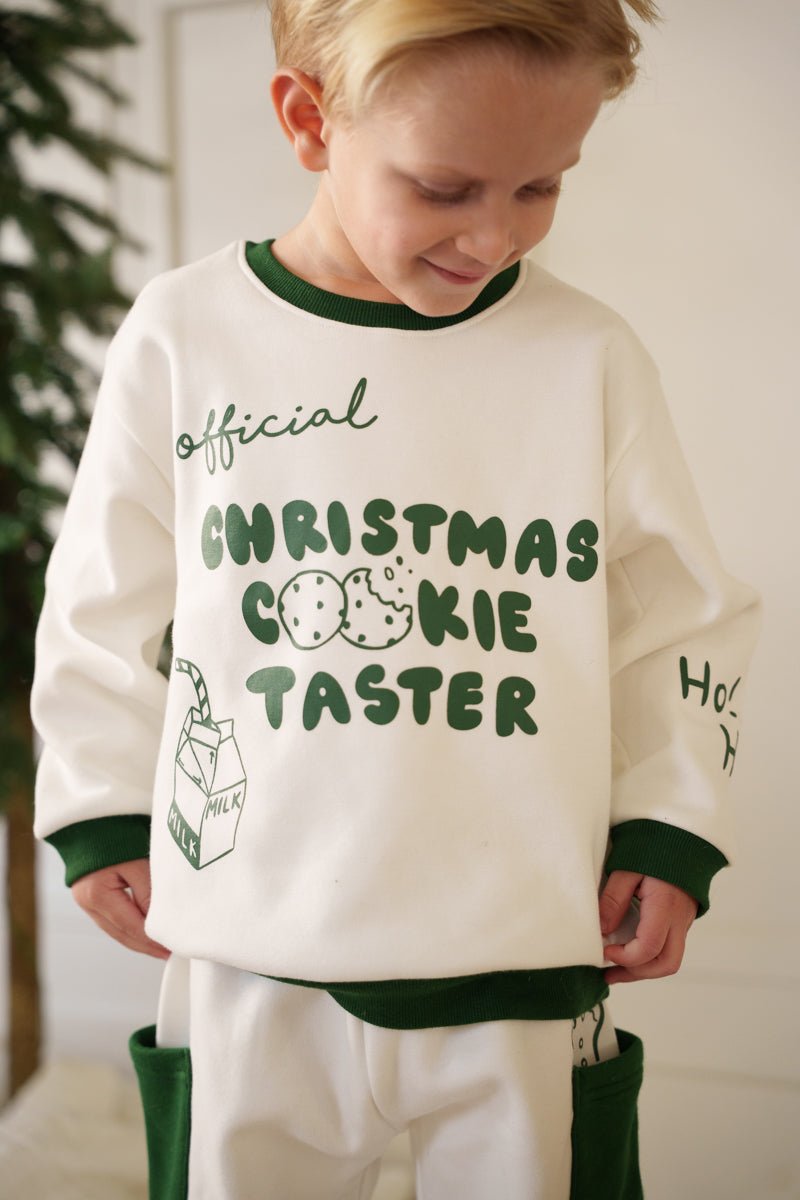 Official Christmas Cookie Taster Sweat Set - shopatlasgrey