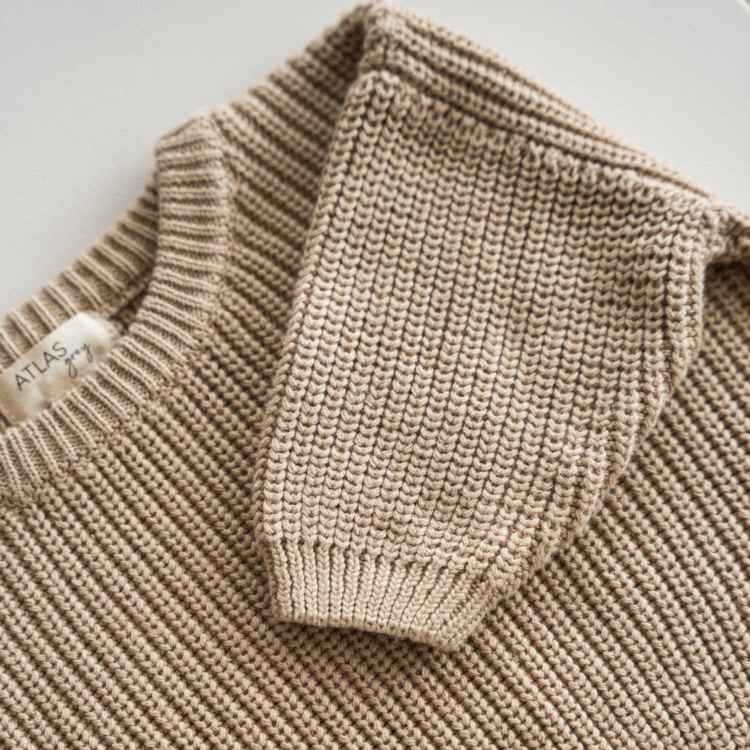 Organic Chunky Knit Sweater - shopatlasgrey