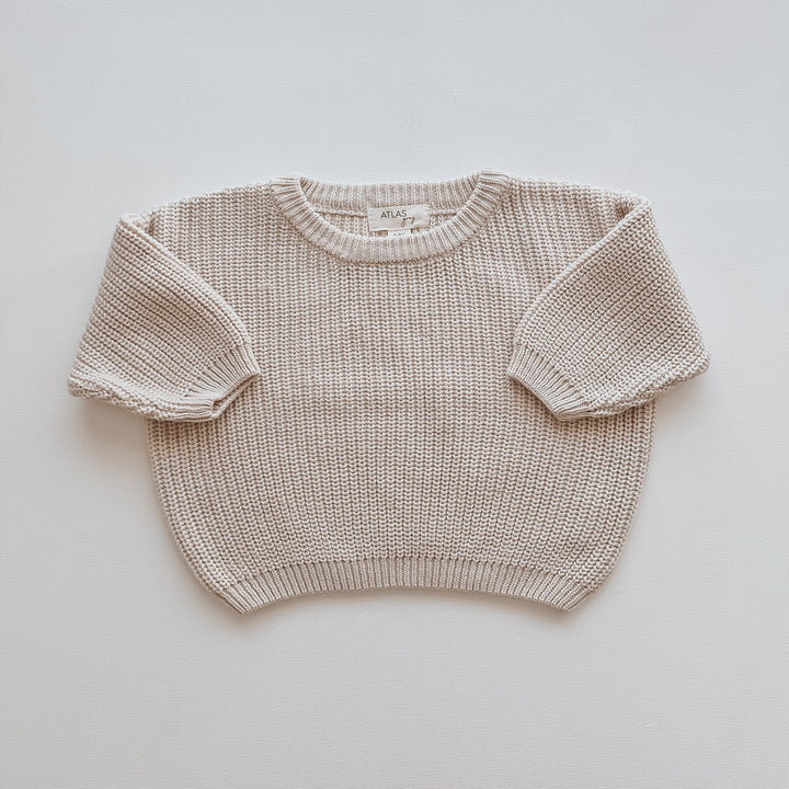 Organic Chunky Knit Sweater - shopatlasgrey