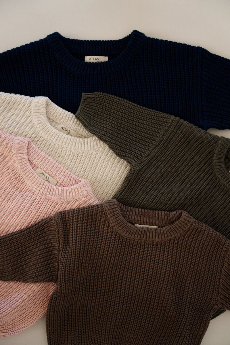 Organic Chunky Knit Sweater - shopatlasgrey