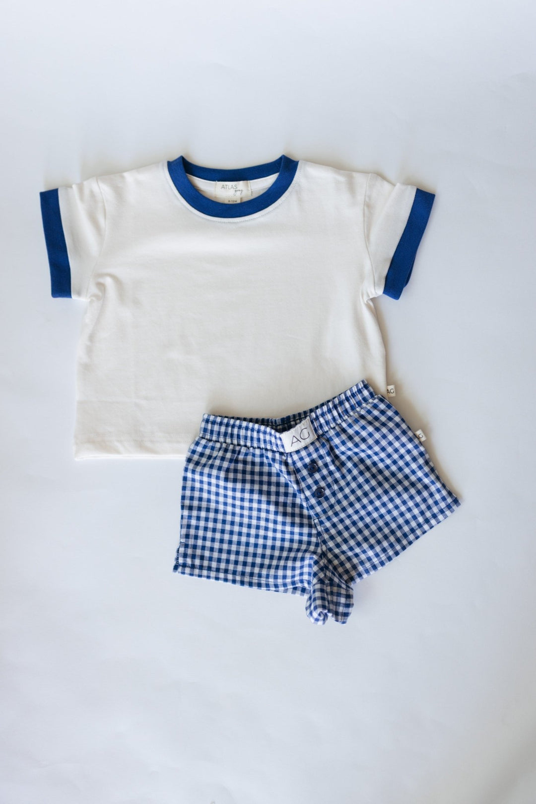 Organic Cropped Tee - Navy - shopatlasgrey