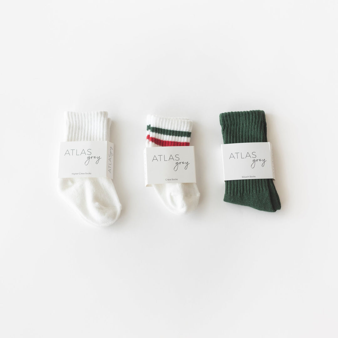 Organic Holiday Socks - 3 Pack - shopatlasgrey