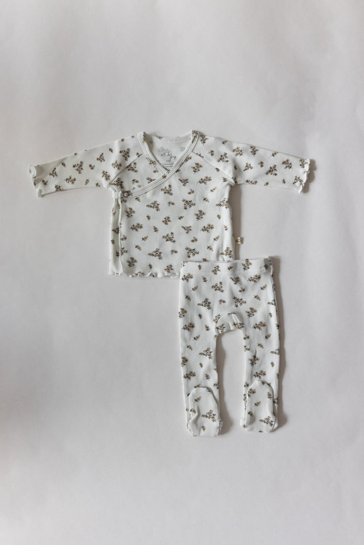 Organic Kimono Ribbed Set - shopatlasgrey