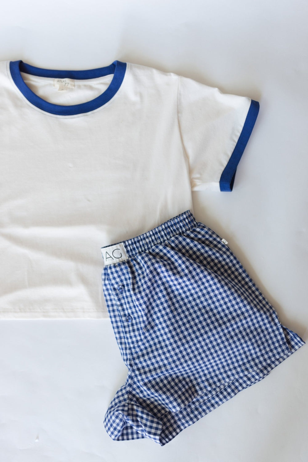 Organic Moms Cropped Tee - Navy - shopatlasgrey