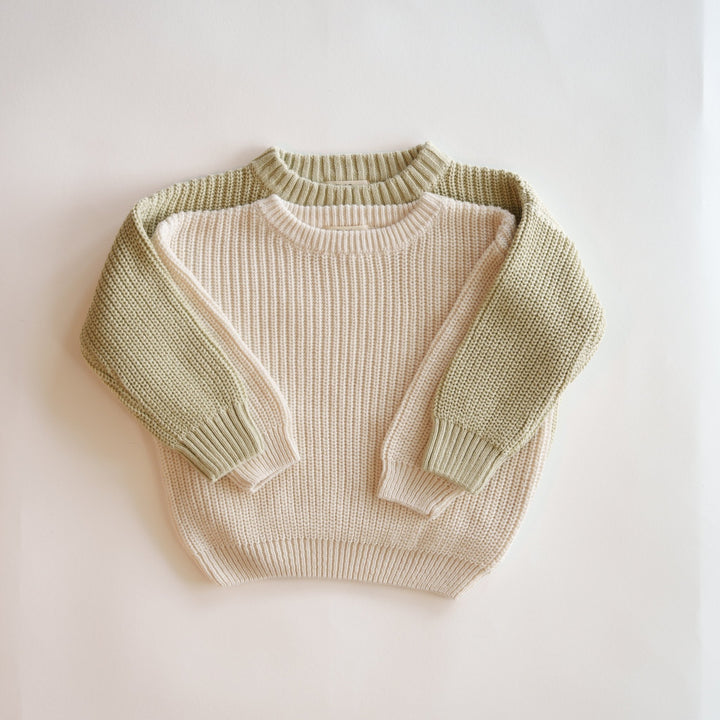 Organic Oversized Knit Sweater - shopatlasgrey