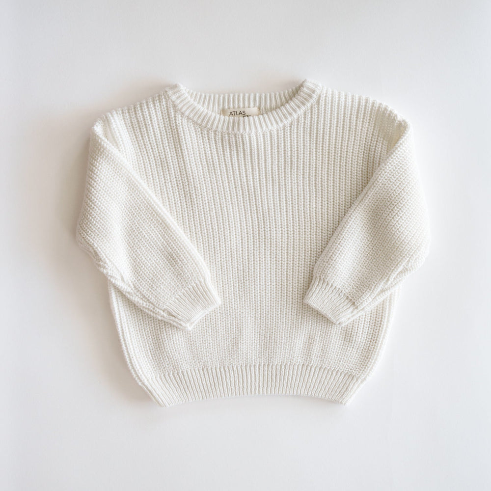 Organic Oversized Knit Sweater - shopatlasgrey