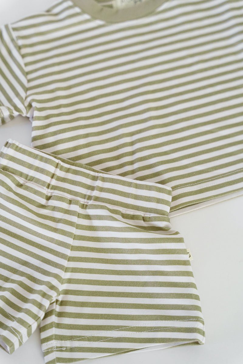 Organic Ringer Short Sleeve Set - shopatlasgrey