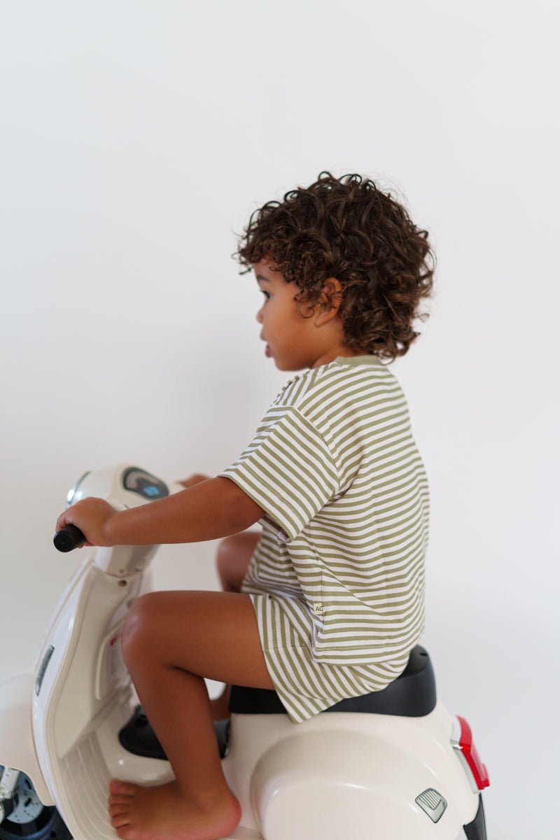 Organic Ringer Short Sleeve Set - shopatlasgrey