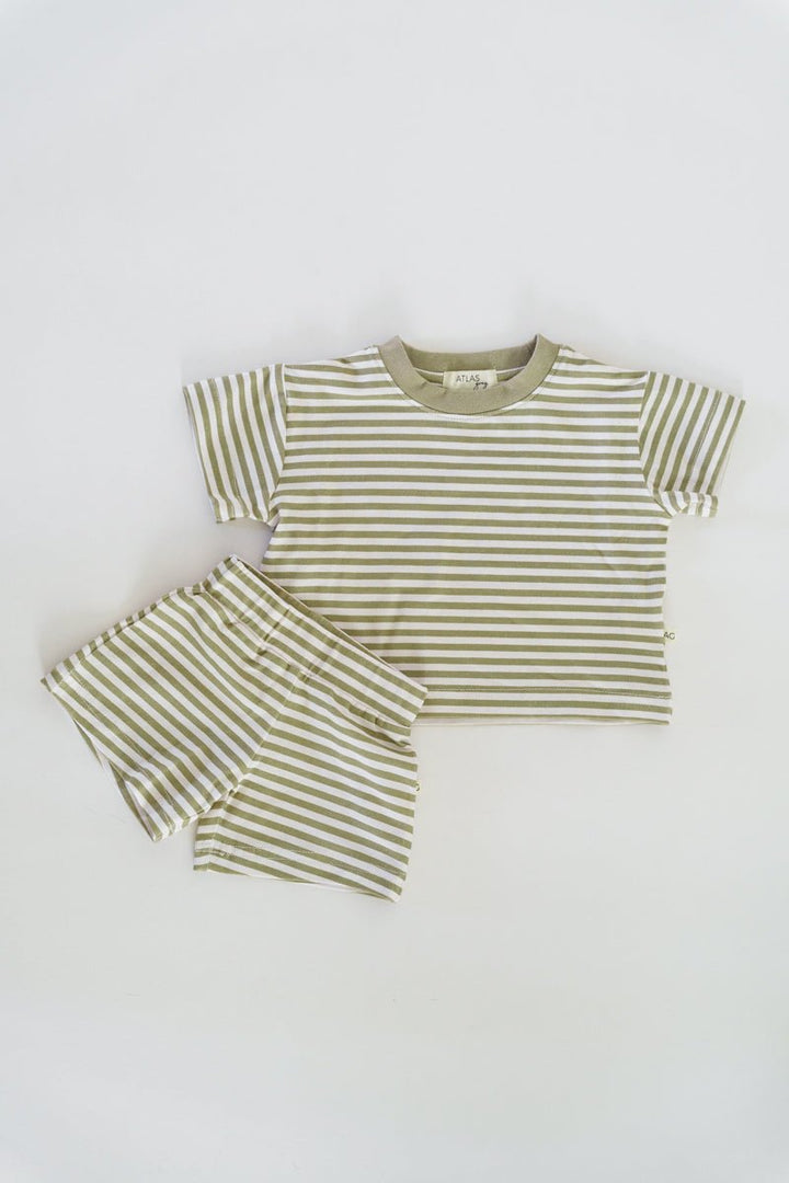 Organic Ringer Short Sleeve Set - shopatlasgrey