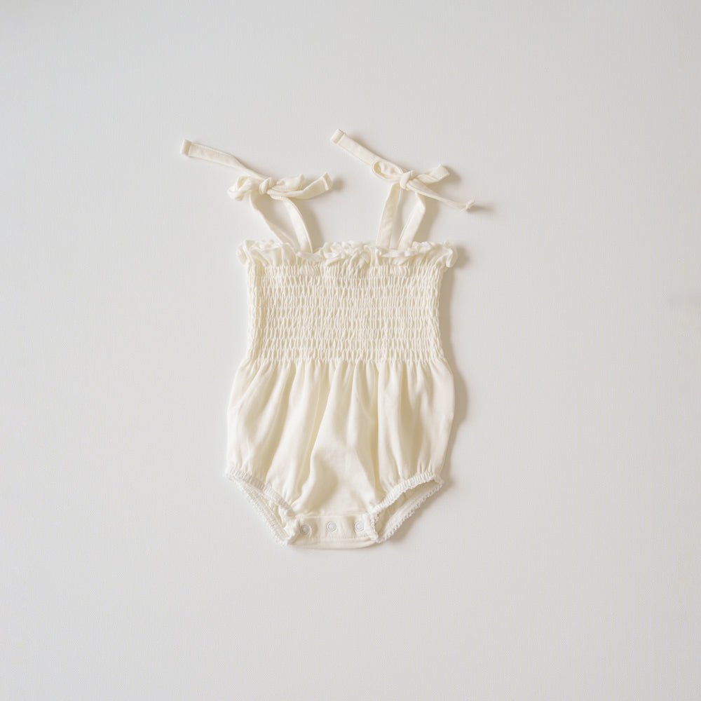 Organic Ruffled Romper - shopatlasgrey