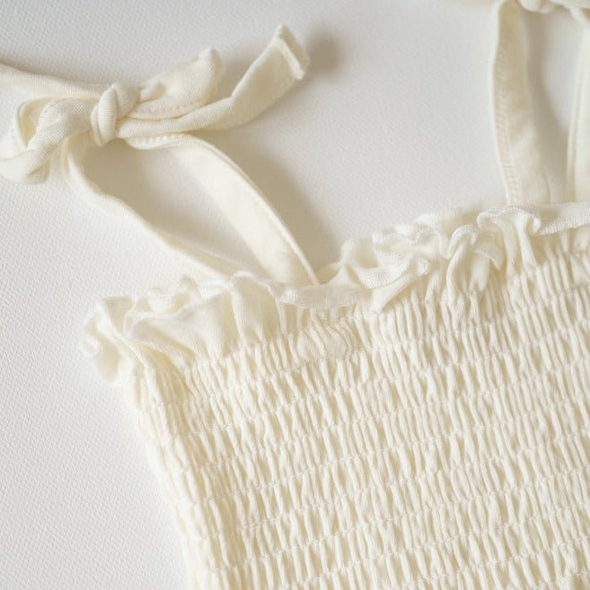 Organic Ruffled Romper - shopatlasgrey