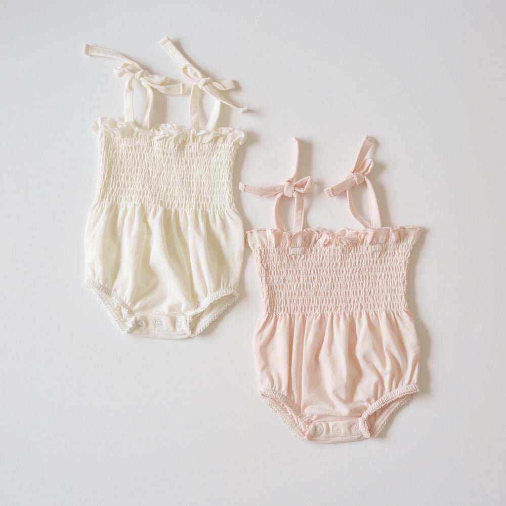 Organic Ruffled Romper - shopatlasgrey