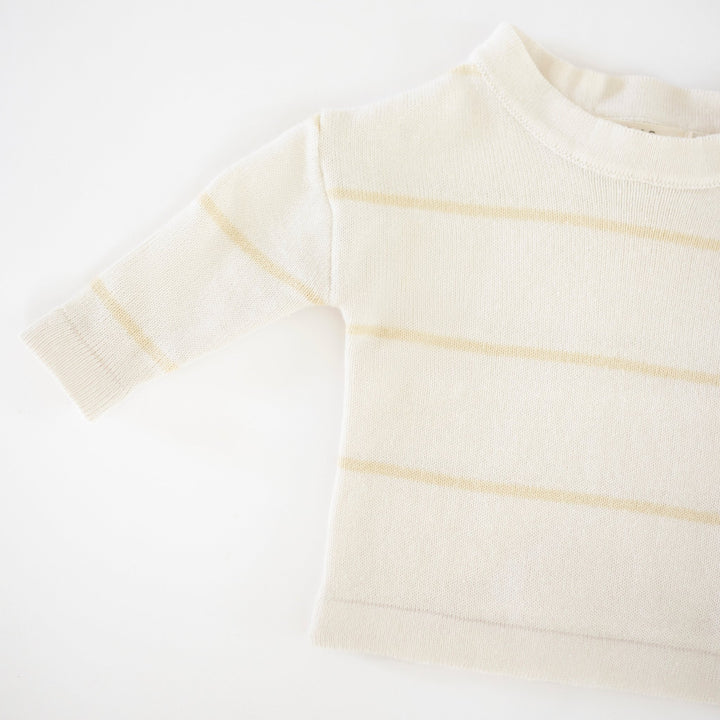 Organic Striped Knit Longsleeve - shopatlasgrey
