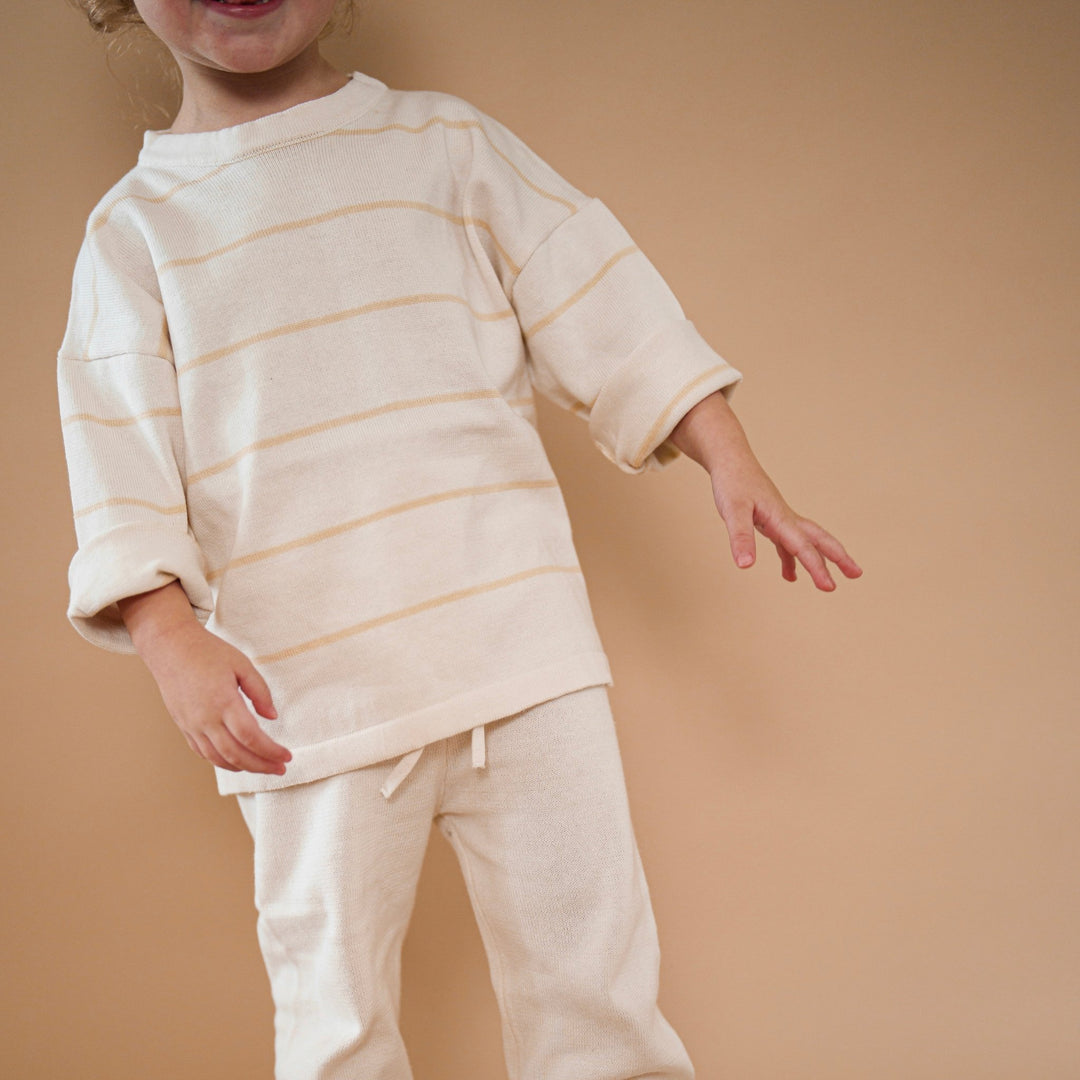 Organic Striped Knit Longsleeve - shopatlasgrey