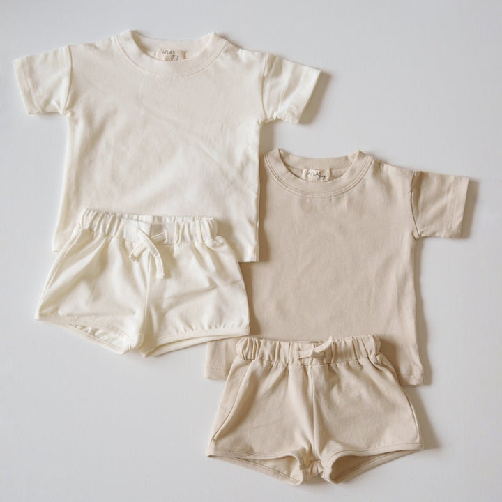 Organic T-Shirt & Short Set - shopatlasgrey