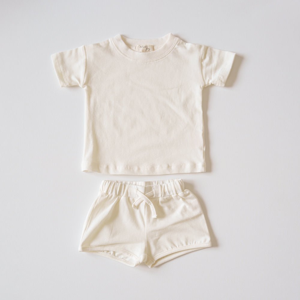 Organic T-Shirt & Short Set - shopatlasgrey