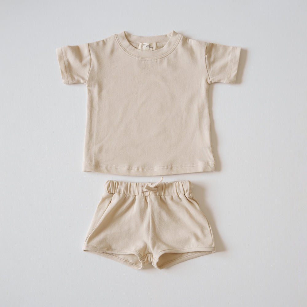 Organic T-Shirt & Short Set - shopatlasgrey