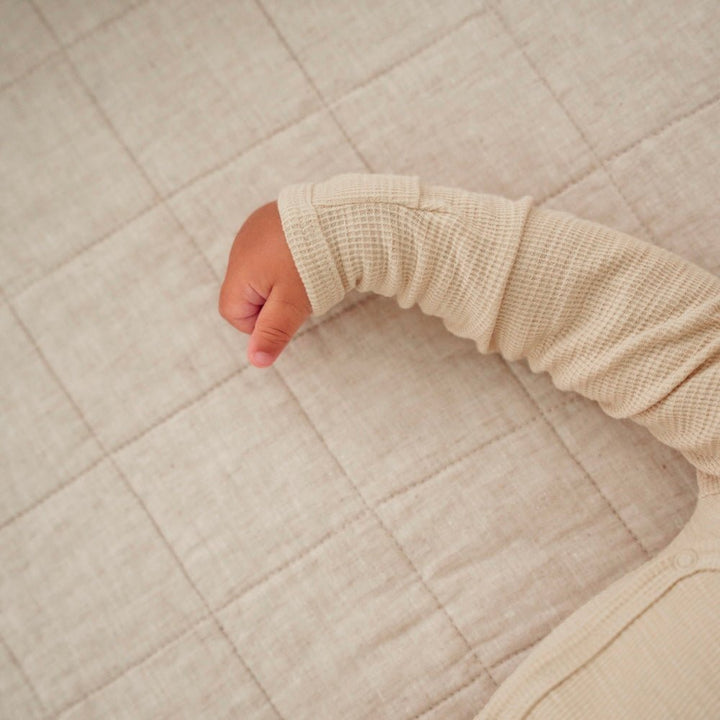 Organic Waffle Kimono Bodysuit - shopatlasgrey