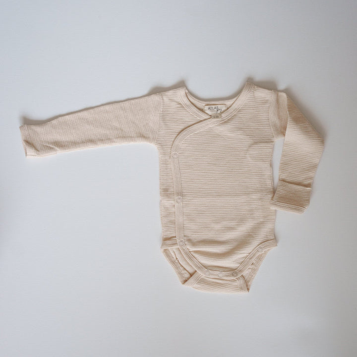 Organic Waffle Kimono Bodysuit - shopatlasgrey