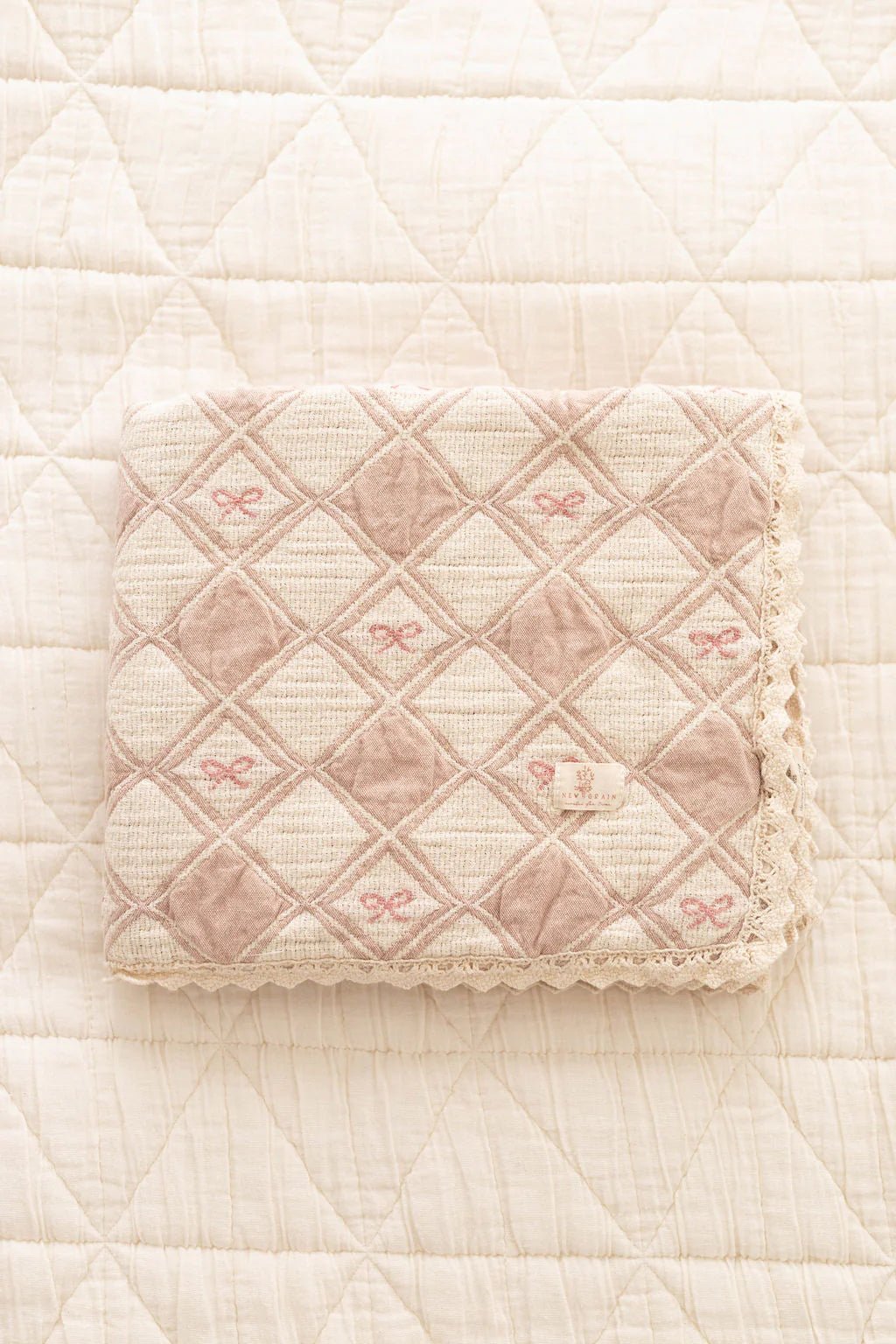 Patchwork Blanket - Bows - shopatlasgrey