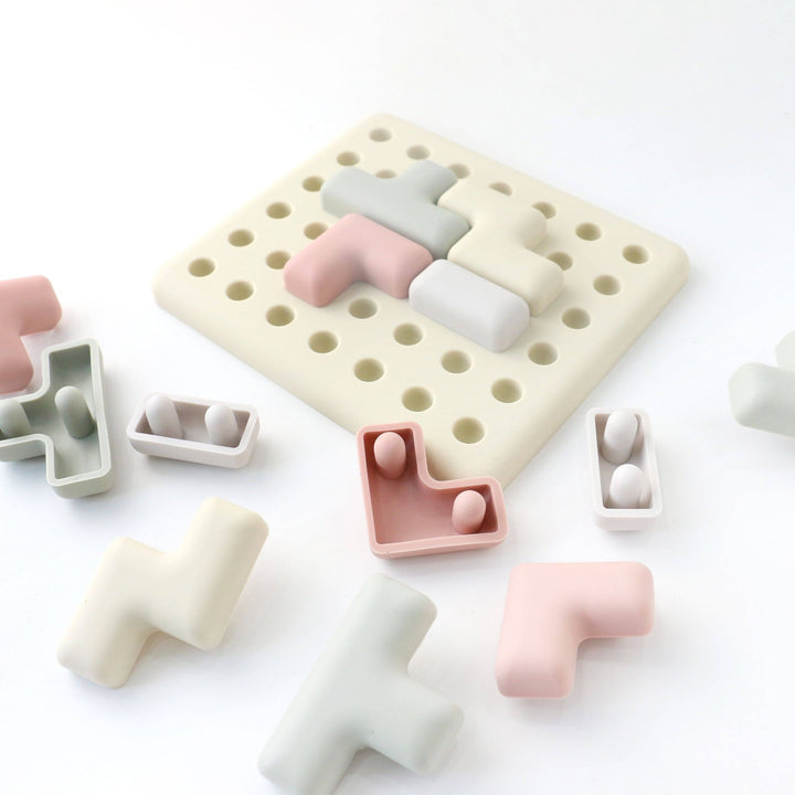 Pentomino Silicone Puzzle – Montessori Shape & Logic Toy - shopatlasgrey