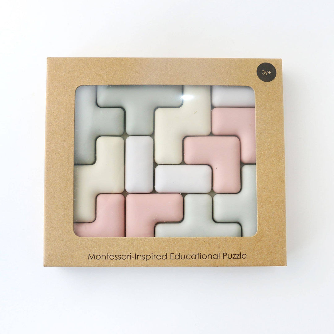Pentomino Silicone Puzzle – Montessori Shape & Logic Toy - shopatlasgrey