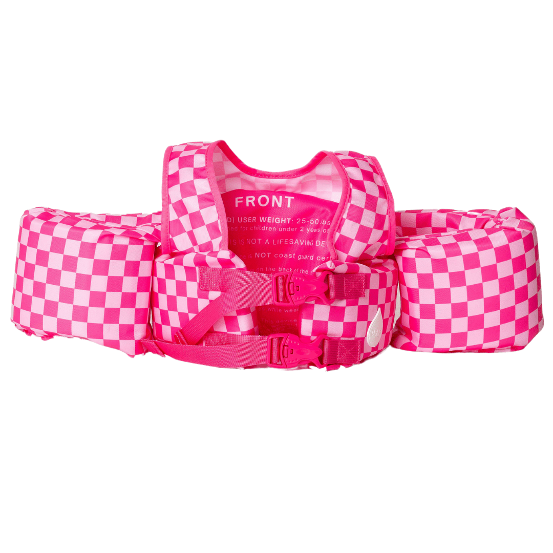 Pink Checkered Kids Float - shopatlasgrey