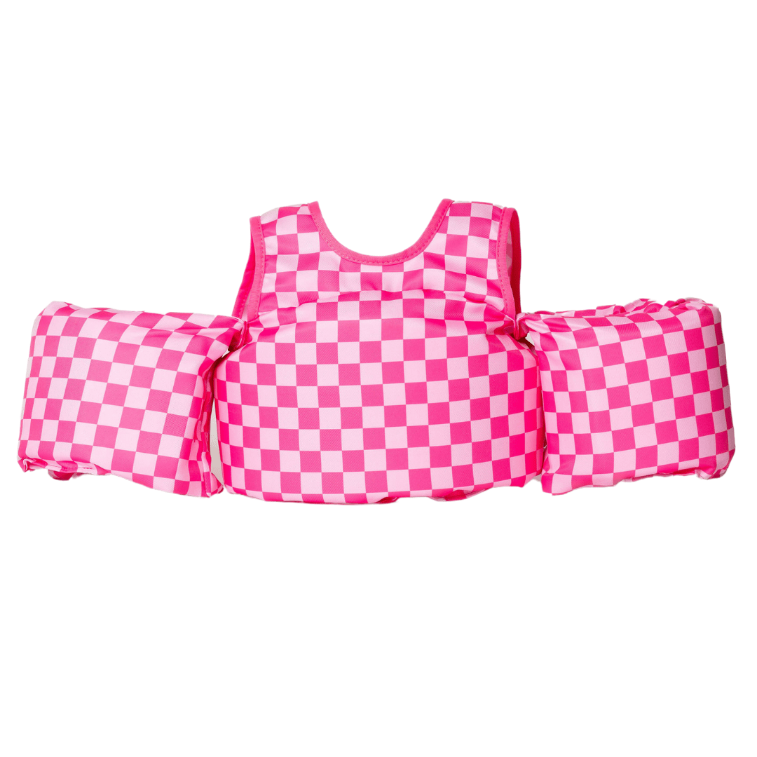 Pink Checkered Kids Float - shopatlasgrey