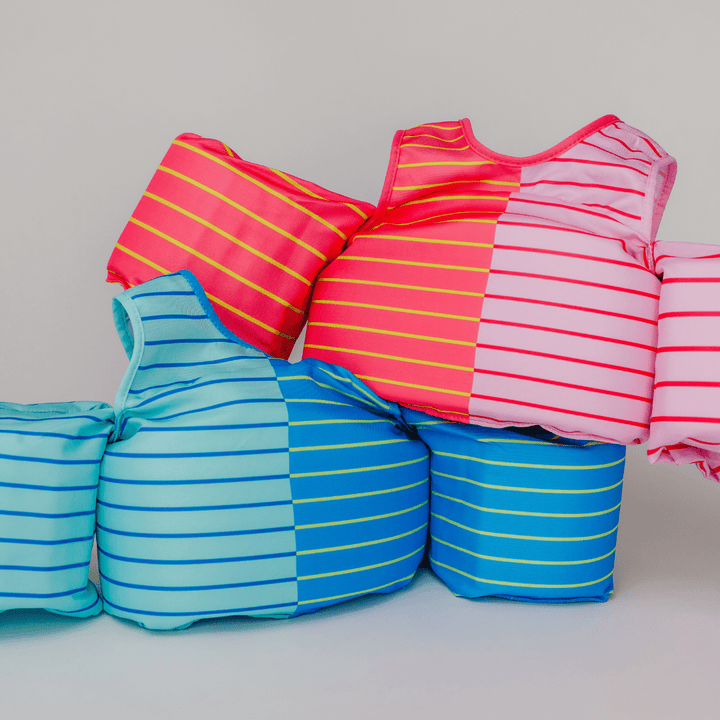 Pink Lemonade Stripe Kids Float - shopatlasgrey