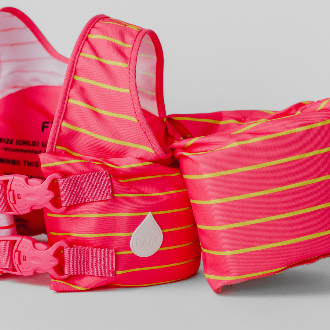 Pink Lemonade Stripe Kids Float - shopatlasgrey