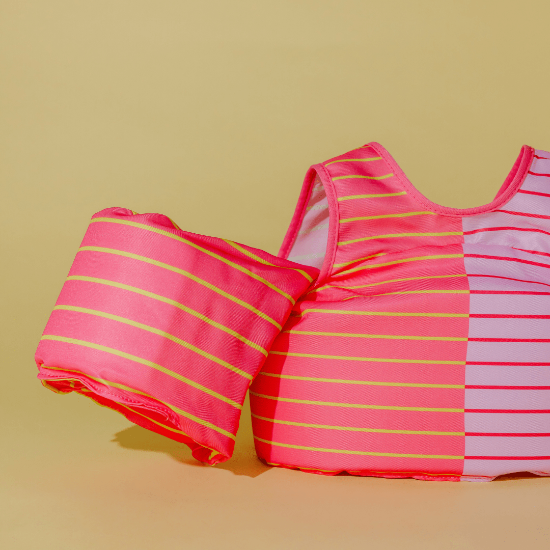 Pink Lemonade Stripe Kids Float - shopatlasgrey