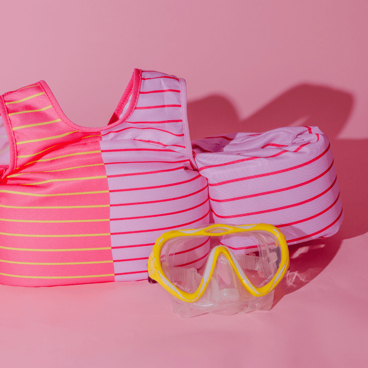 Pink Lemonade Stripe Kids Float - shopatlasgrey