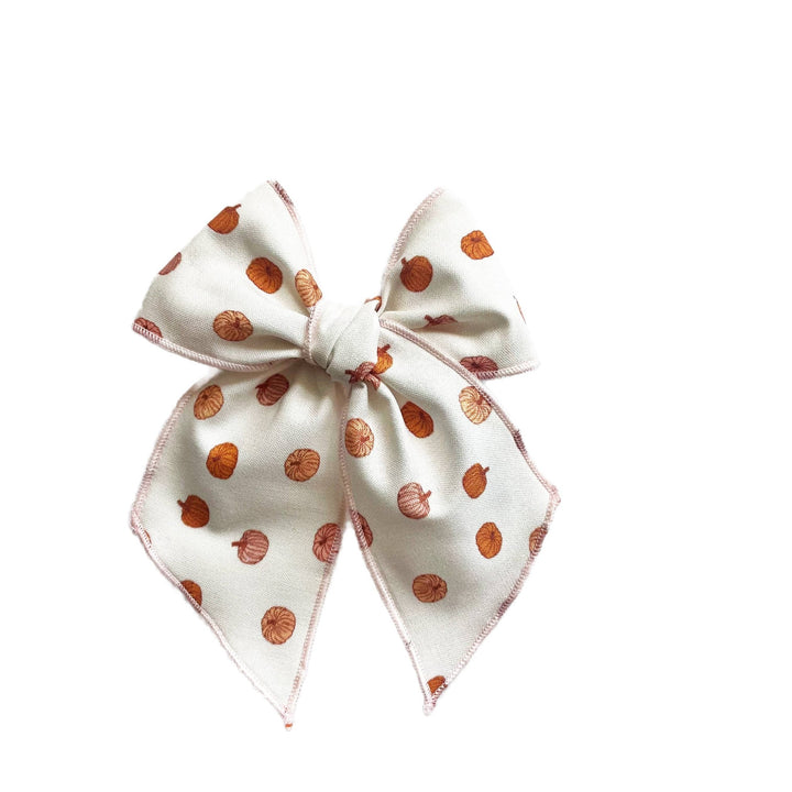 Pumpkins Elle Bow  - shopatlasgrey