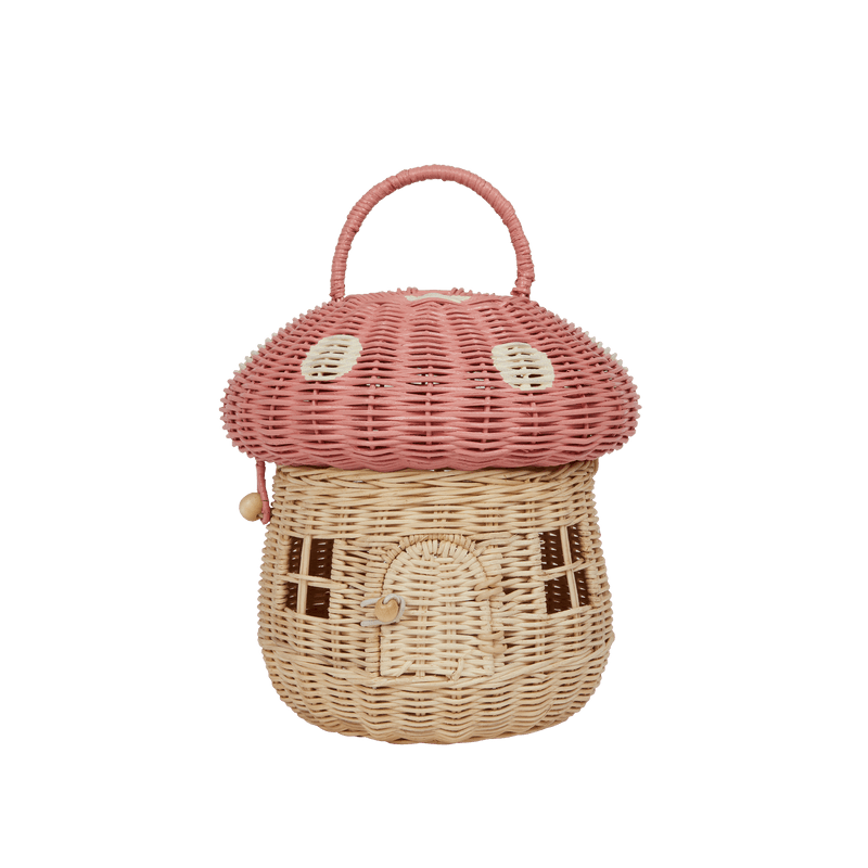 Rattan Mushroom Basket - shopatlasgrey