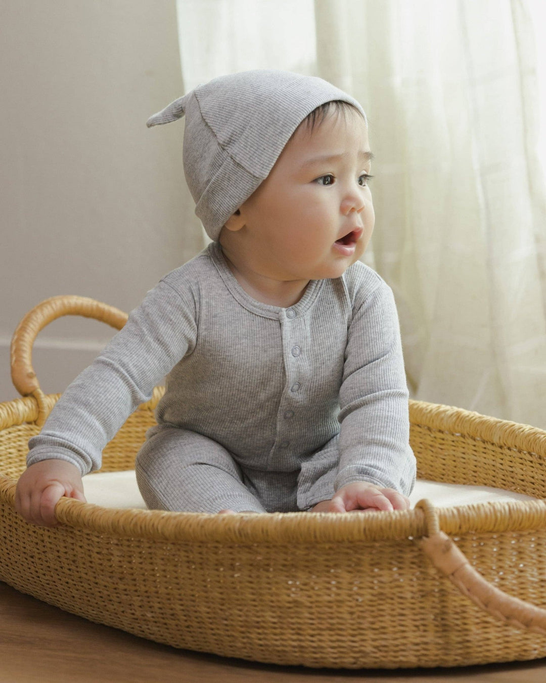Ribbed Baby Jumpsuit || Dusty Blue - shopatlasgrey