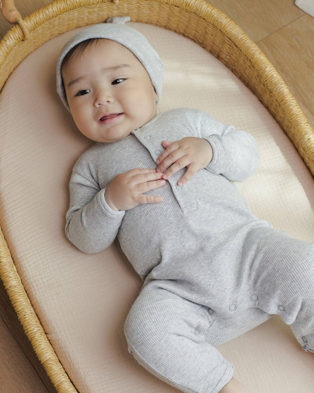 Ribbed Baby Jumpsuit || Dusty Blue - shopatlasgrey