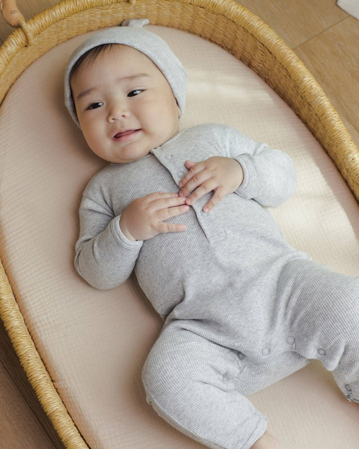 Ribbed Baby Jumpsuit || Dusty Blue - shopatlasgrey