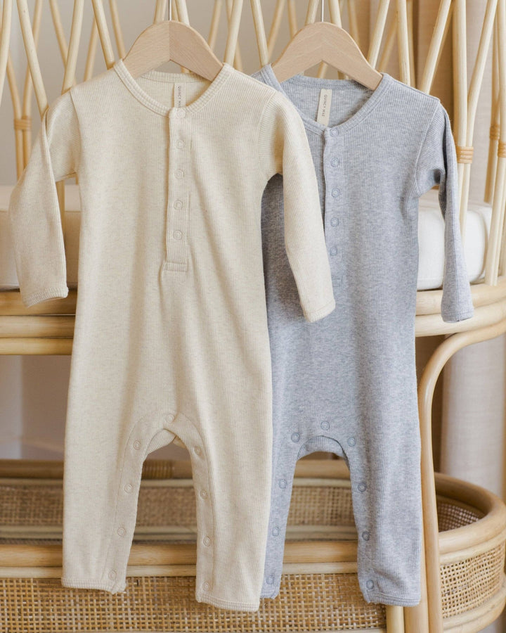Ribbed Baby Jumpsuit || Dusty Blue - shopatlasgrey
