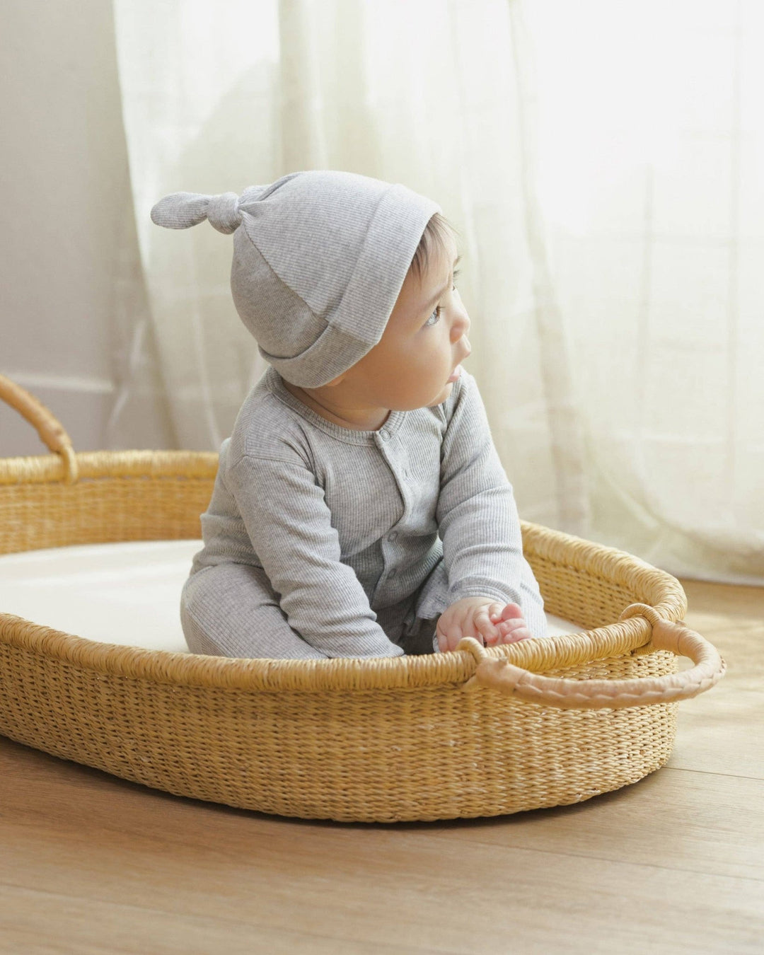 Ribbed Baby Jumpsuit || Dusty Blue - shopatlasgrey