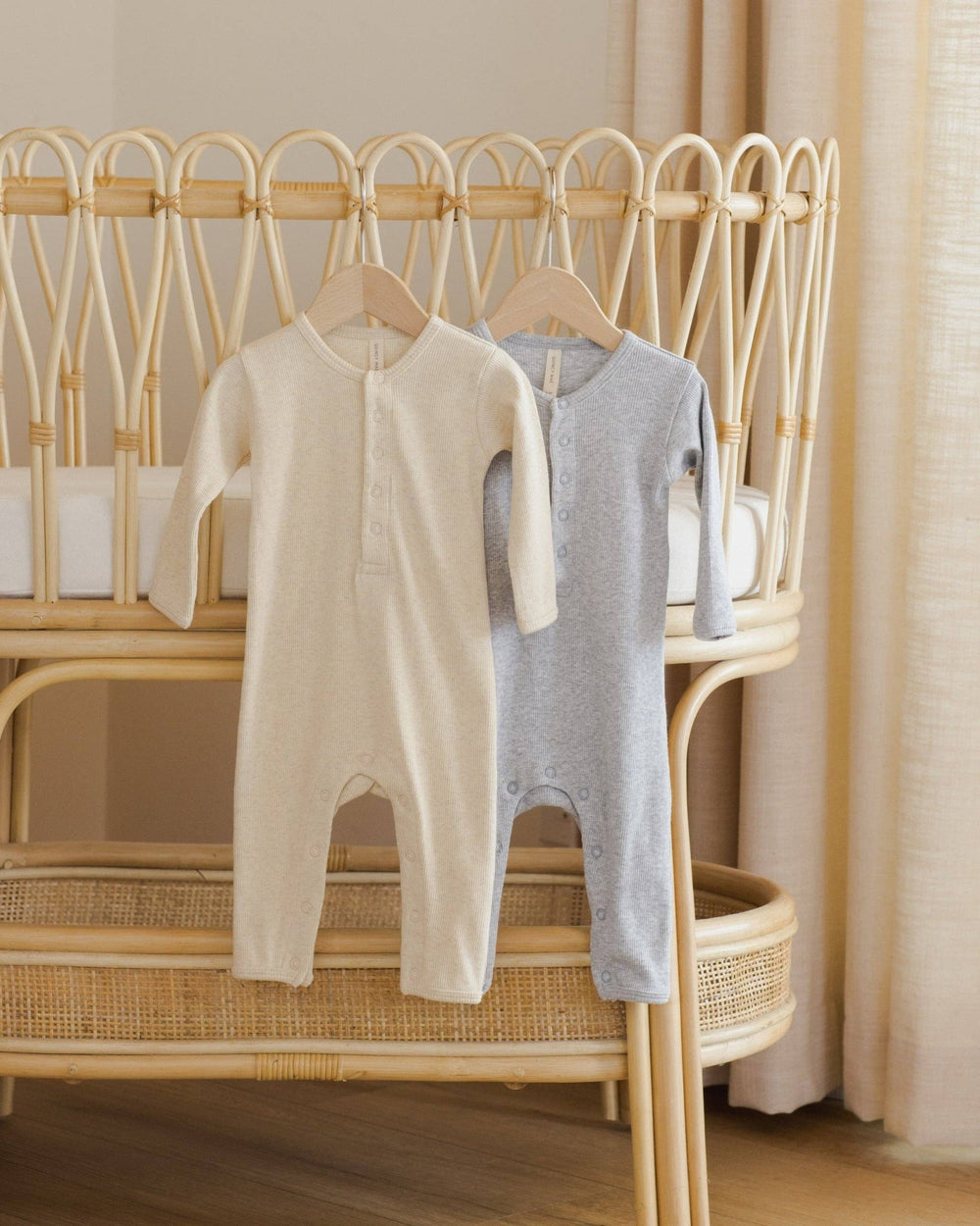 Ribbed Baby Jumpsuit || Oatmeal - shopatlasgrey