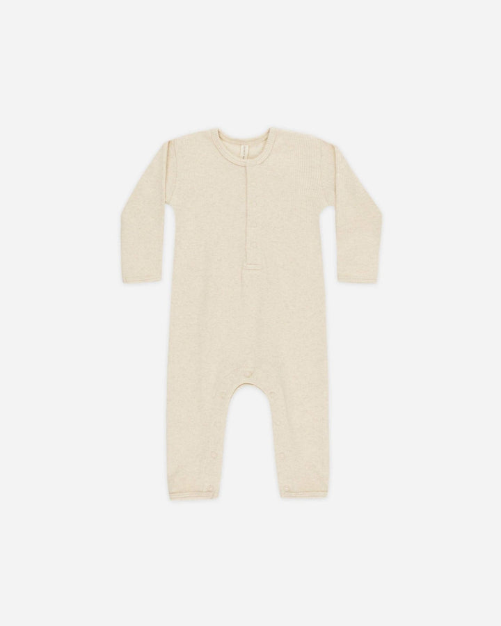 Ribbed Baby Jumpsuit || Oatmeal - shopatlasgrey