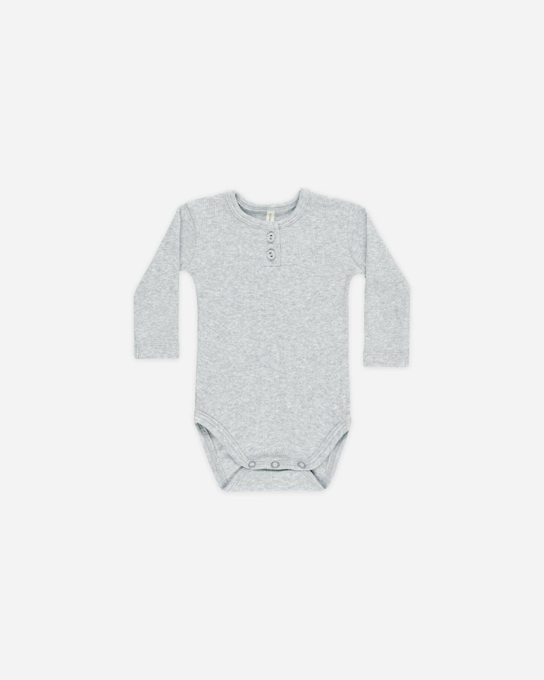 Ribbed Long Sleeve Onesie || Dusty Blue - shopatlasgrey